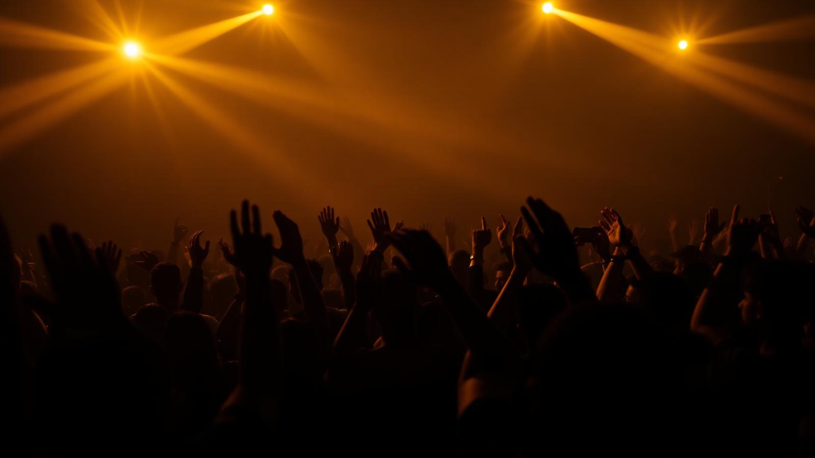Público em evento de entretenimento ao vivo